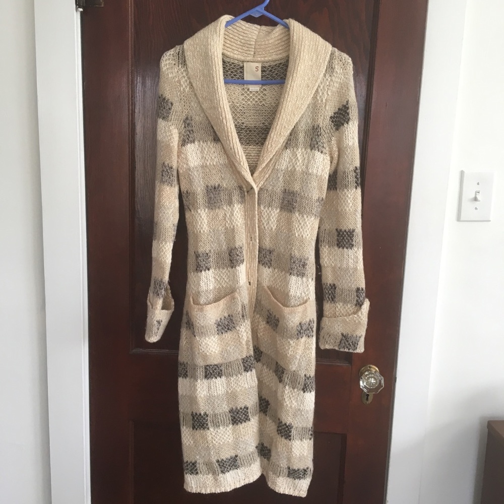 Anthropologie long cardigan sweater